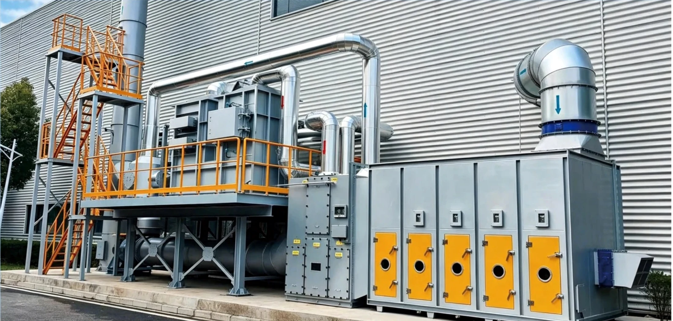 Zeolite Rotor + CO System industrial installation